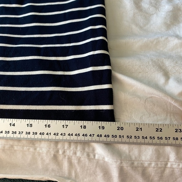 Banana Republic Women's 1/2 Zip 1/4 Sleeve Black & White T-Shirt Dress Size 6 - Picture 11 of 16